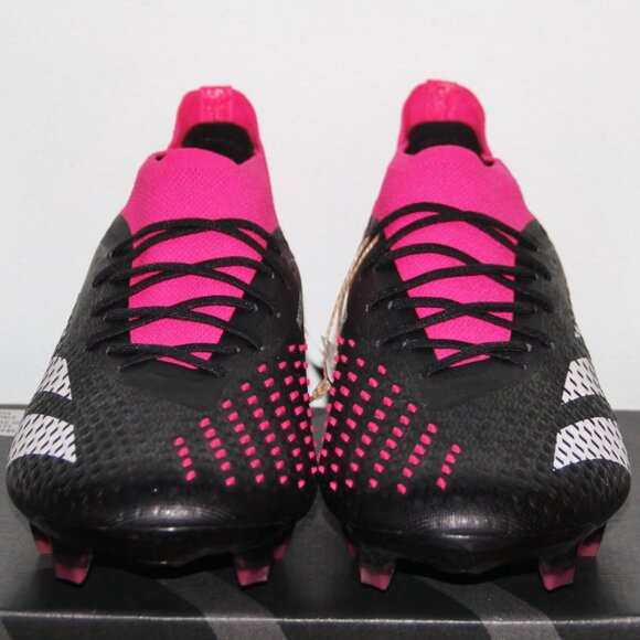 Adidas Predator Accuracy .1 FG Soccer Cleats Mens 5.5-8.5 Black Pink White - Picture 5 of 7